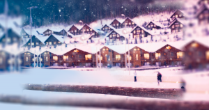 Houses, Winter. Cold Weather
