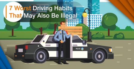 featured Police man, Illegal Driving Habits, illegal driving