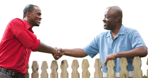 neighbours talking