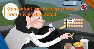 driving distracted, driving