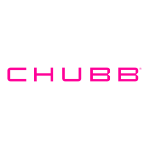 Chubb Insurance logo in bold pink font