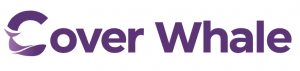 Cover Whale company logo featuring a whale icon and company name