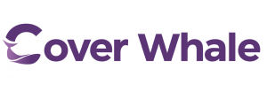 Cover Whale company logo featuring a whale icon and company name